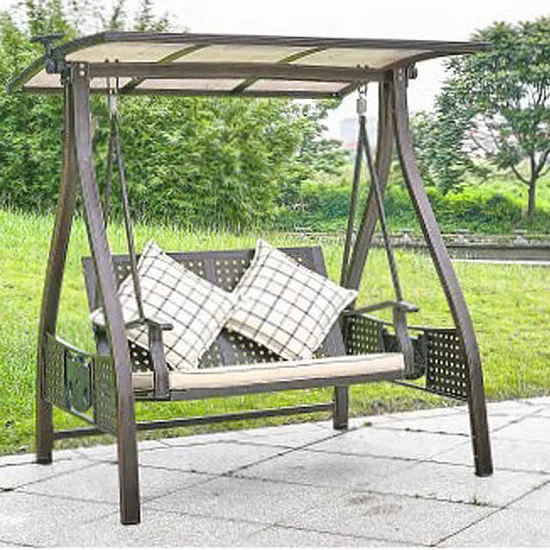 Outdoor Waterproof Aluminum Alloy Bracket Swing Hanging Chair for Patio Garden Leisure Area