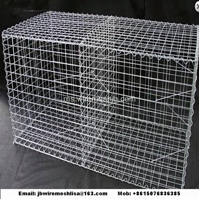 Hot-dip Galvanized Welding Stone Cage Net / Gabion Mesh