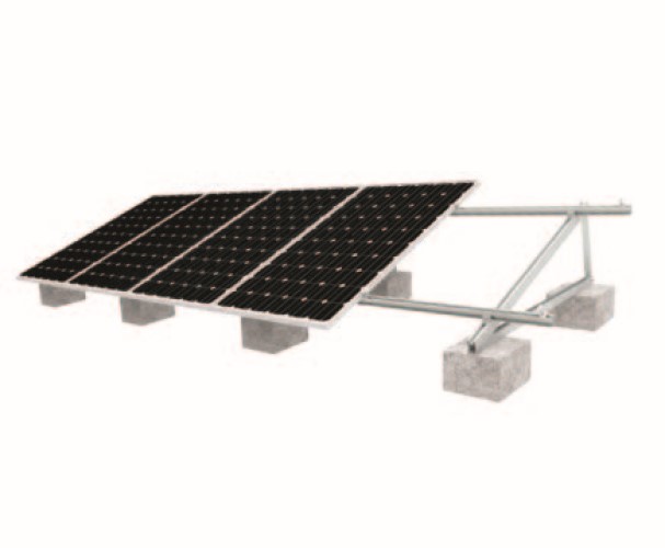 Flat roof tripod for solar panel