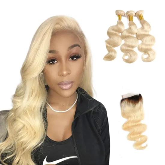 Gold Supplier Human Hair Weave Bundles Virgin Body Wave 3 Bundles With Frontal Closure100% Virgin Human Hair