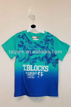2016 Summer Knitted Customized Logo Design Casual Boys Kid Boys T-shirt Printing