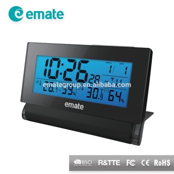 Folding RCC Travel Alarm Clock with temperature
