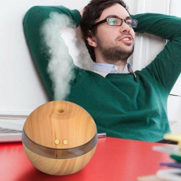 Máquina del difusor de Aromatherapy del grano de madera del refrigerador de aire 300ml