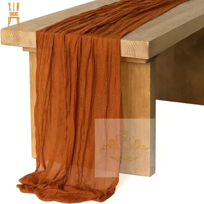 Colorful Polyester Table Runners for Luxury Wedding Banquets and Parties