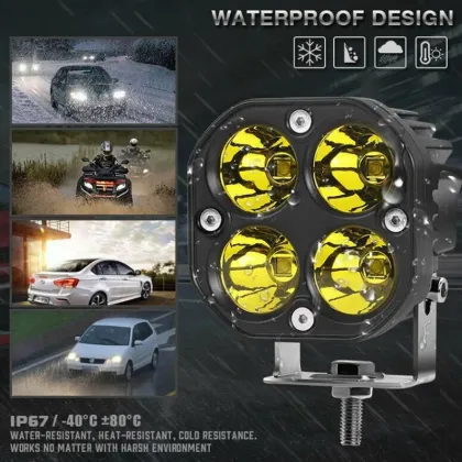 Factory Bright Motorcycle Lighting System: Mini LED Driving Lights