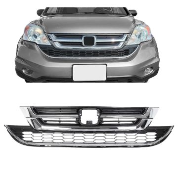Chrome Upper & Lower Grille for Honda CR-V CRV 2010-2011 (71123-SWN-H11 & 71121-SWN-H11)