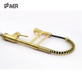 Brushed Gold Kitchen Faucet with Pull Down Sprayer