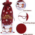 Promosyon Noel Şarabı Drawstring Çantası