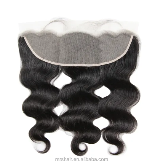 Free Sample Raw Southeast Asian Hair Unprocessed 20 Inch Natural Body Wave Cuticle Aligned Hair 13X4 Transparent Lace Frontal