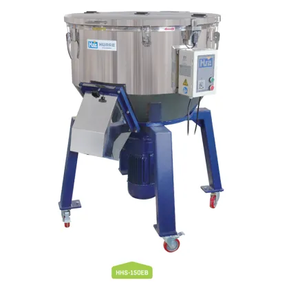 Stainless Steel Huare Industrial Color Mixer: HHS-50E, HHS-200E Models for Vertical Plastic Mixing