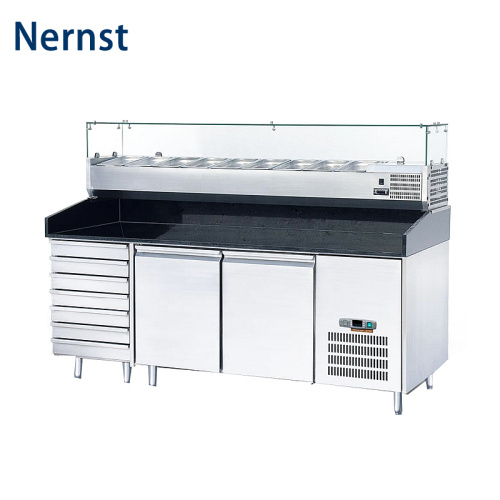 Stainless Steel Pizza Refrigerato Refrigerated counter for pizza PZ2610TN-VRX380 Supplier