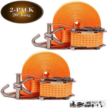 Cargo Ratchet Straps with J Hooks