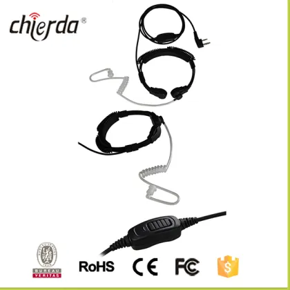Custom made throat headsetnoise cancelling neck walkie talkie throat mic