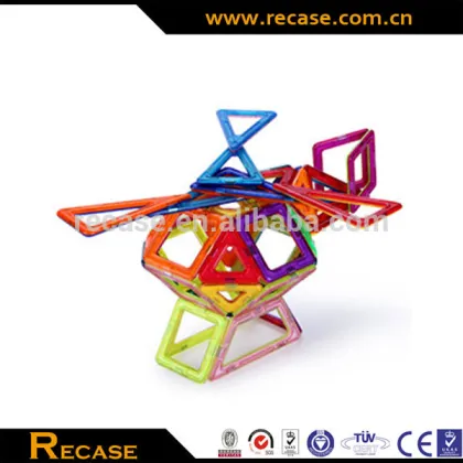 Environmental magnetic building tile block magnetic toys