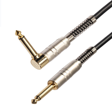 High-Quality Gold Plated 6.3mm Audio Cable for Guitar and Microphone
