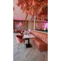 Heißer Verkauf leichter Luxus Dining Möbel Cafe Tisch und Stuhl Dessert Restaurant Sofa Stand