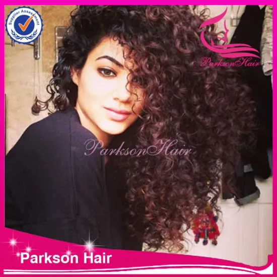 Factory price hot sale 100% human hair 180% denisty great quality 8-26inch indian remy kinky curl hair full lace wig