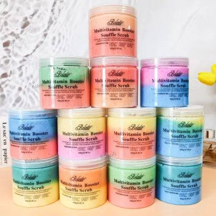 Wholesale Organic Vegan Ice Cream Scrub - Turmeric & Vitamin C Body Scrub