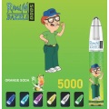 Randm Dazzle 5000 Puffs充電式の軽い光る使い捨ての蒸気