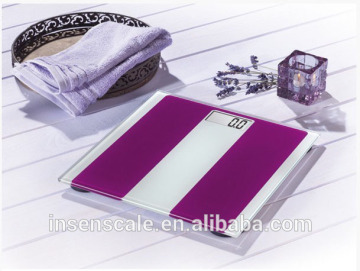 High Accuracy Digital Body Weight Bathroom Scale with Tempered Glass Surface