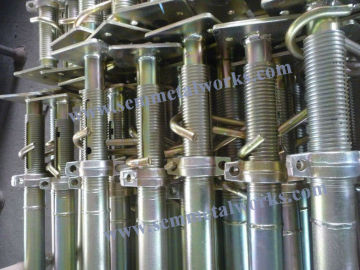 Adjustable Construction Scaffolding Prop Shoring With Gold Color Galvanized