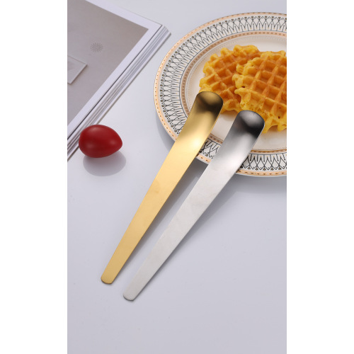 Stainless steel flat head spoon