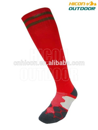 Stylish red soccer socks