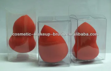 Makeup red blending sponges with PVC boxes