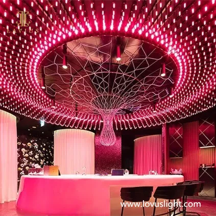 Colorful and multi-color shopping mall project large chandelier Personalized custom chandelier Popular classic chandelier