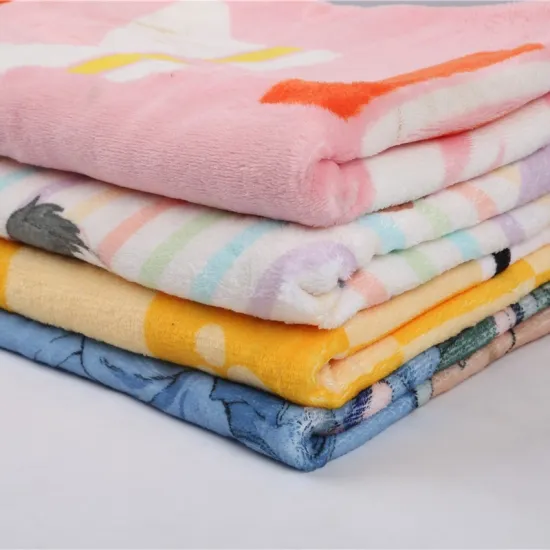 Amazon hot sell High quality Digital Print super soft flannel kids minky baby blanket