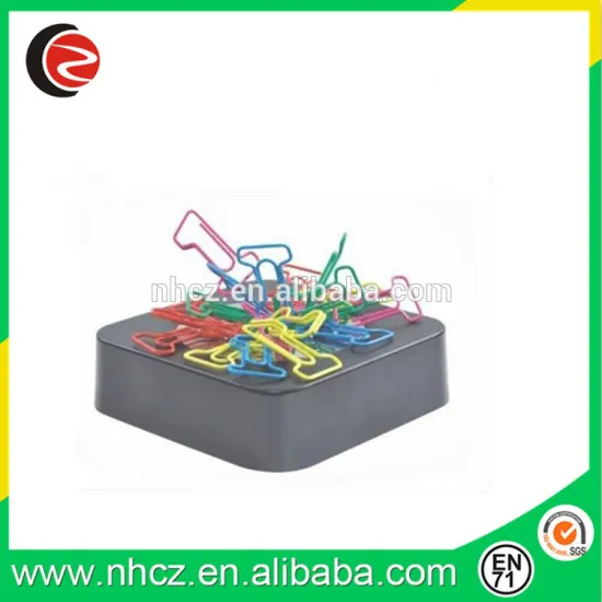 NO.1 Shaped Paper Clips in black magnet base
