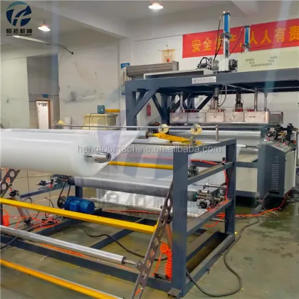 HENGTUO HONTO Double Extruder Three Layer EVA PE Auto Cutter Bubble Film Making Machine