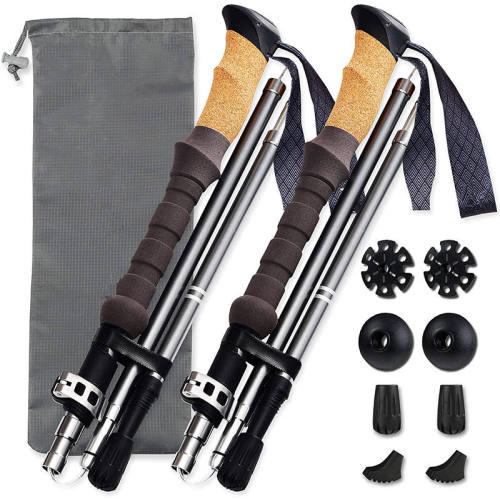 7075 Aluminum Hiking Stretching Folding Trekking Pole