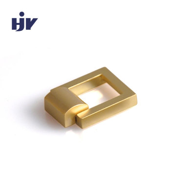 1" Square Drop Pull in Satin Brass