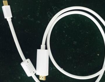 ferritor cores Mini displayport cable gold plated connector white color