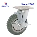 Heavy-Duty Swivel PU Caster with Tyre Veins