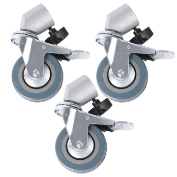 Professional Swivel Caster Kit for Photography Light Stand Wheels - 25mm Rolling Kit