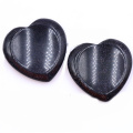 Black Obsidian Handmade Craved 40MM Love Heart Thumb Worry Stone for Anxiety Stress Relief Meditation