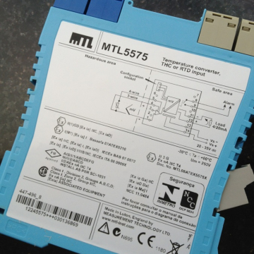 MTL5575: Μετατροπέας θερμοκρασίας MTL με είσοδο και συναγερμό THC ή RTD