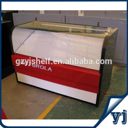 Durable glass store mobile phone display showcase/mobile phone display cabinet/mobile phone shop decoration