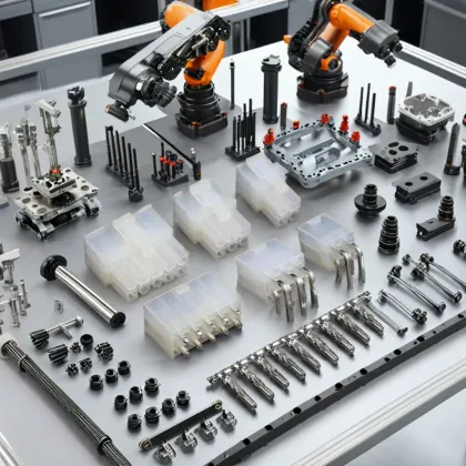 4 Pin Plug Molex Connector with Pins