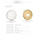 12PCS Notebook Mushroom Hole Button 360 Degree Flip Love Button Plan Buckle Disc 35MM Colorful Heart Plastic Disc DIY Binder