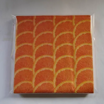 Orange Design Printed Tissue