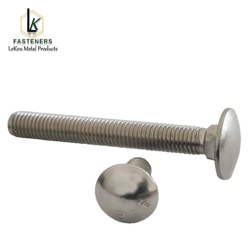 Балты карэткі з круглай галоўкай і квадратнай шыяй з нержавеючай сталі