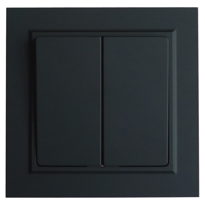 Sakelar dinding 2 geng standar Eropa klasik