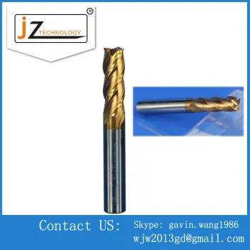 Precision for staniless Long shank 4 flutes Carbide end mills