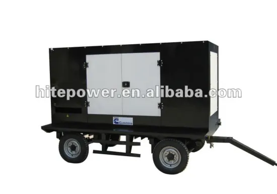 120kw mobile generator powered by cummins engine brand