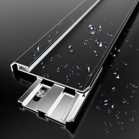 Aluminum Extrusion Profile: Skirting Board with Light Track - LED Aluminum Profile