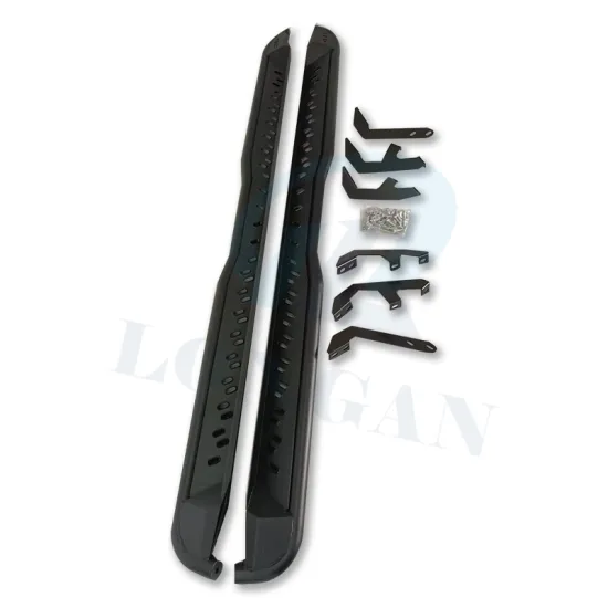 Steel Running Boards Side Steps for Hilux Revo Rocco 2021 Fortuner Triton Navara NP300