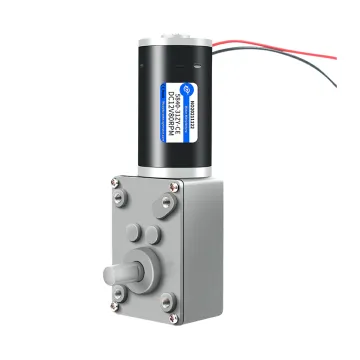Customized 12V/24V Low Noise High Torque 470RPM DC Geared Motor with Worm Gear Box - 5840-31ZY Factory